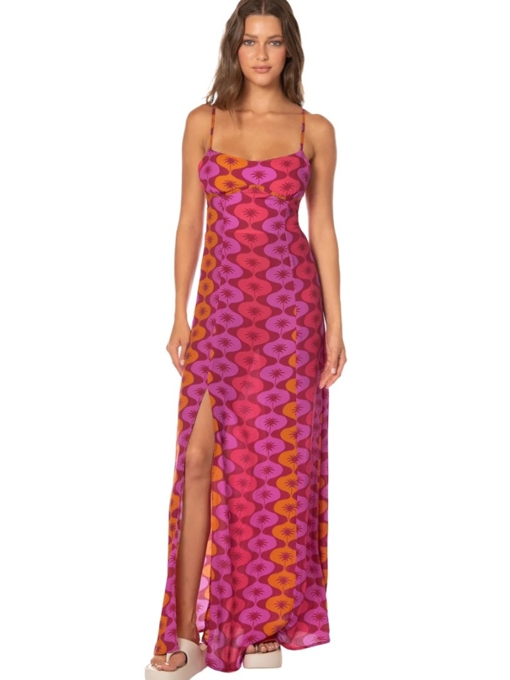 Maaji Eternal Sunset Lupine Long Dress Medium NWT